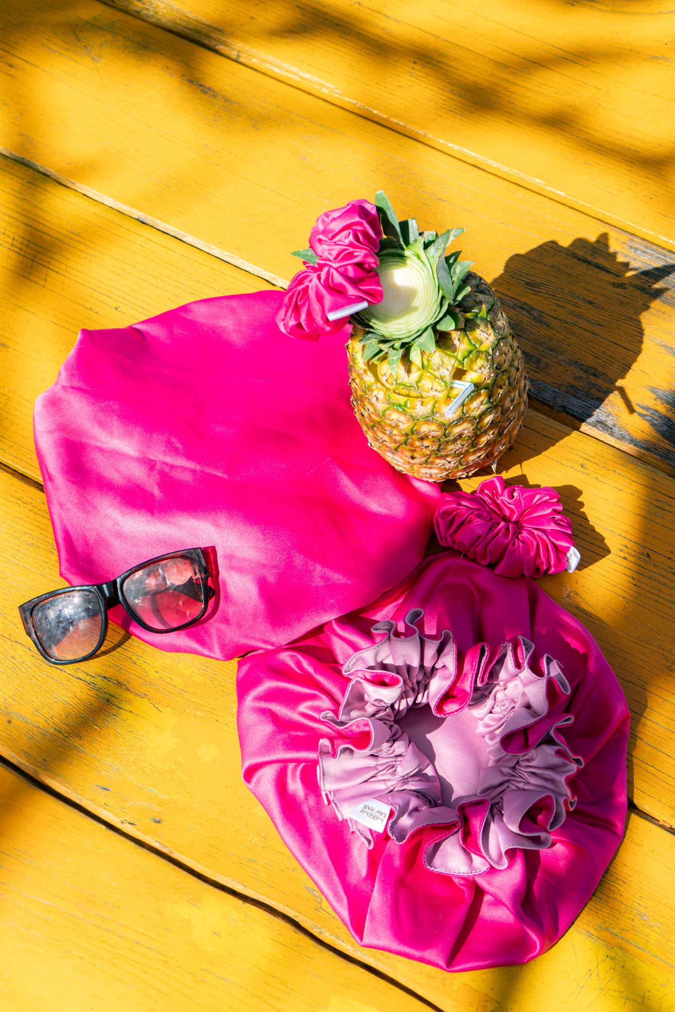 THE LUXURY SATIN BONNET- TROPICAL EDITION